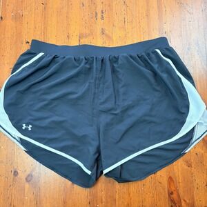 Under Armour Women's 3XL Black Heatgear‎ Running Gym Workout Athletic Shorts